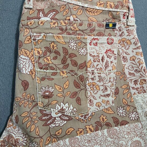 Lucky Brand Charlie Skinny Women 6/28 Harvest Patchwork Stretch Denim Jeans - Picture 6 of 16